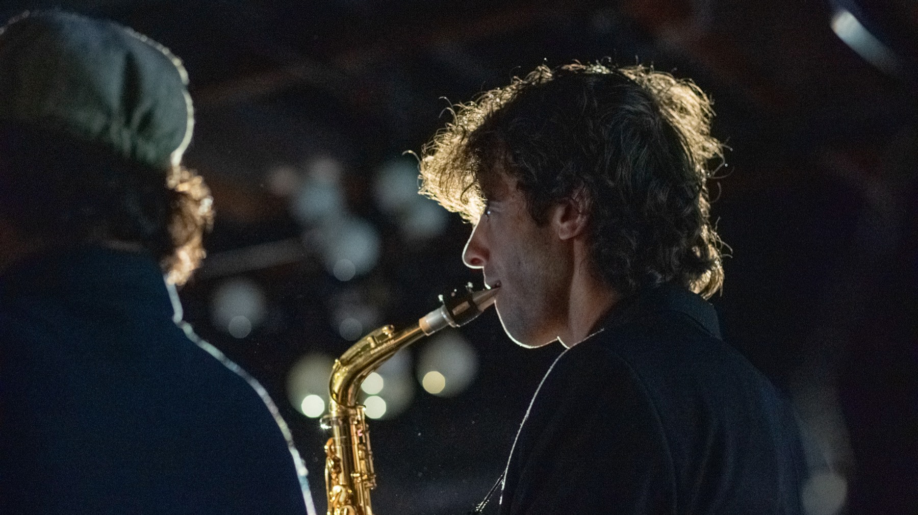 A Jazz Hands Music Academy saxophonist performs at the Jazz Hands Concert Series